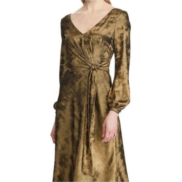 RALPH LAUREN Womens V- Neck Wrap Dress - Picture 2 of 15